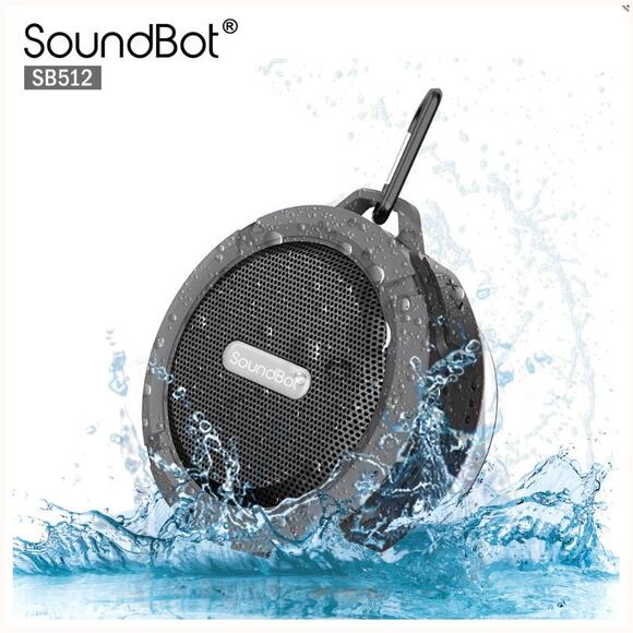 NWT SoundBot SB512 Gray Wireless Mini Water & Shock Resistant Speaker - Picture 6 of 10